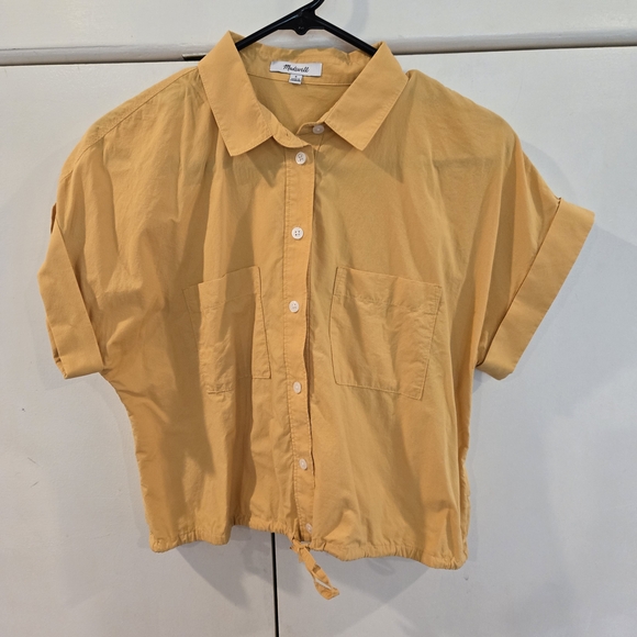 Madewell Yellow Button-Down Shirt - Picture 3 of 5